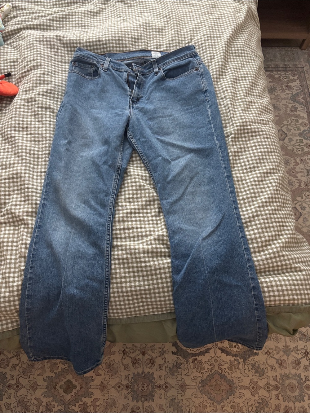Levi's Blue Wide-Leg Flared Jeans